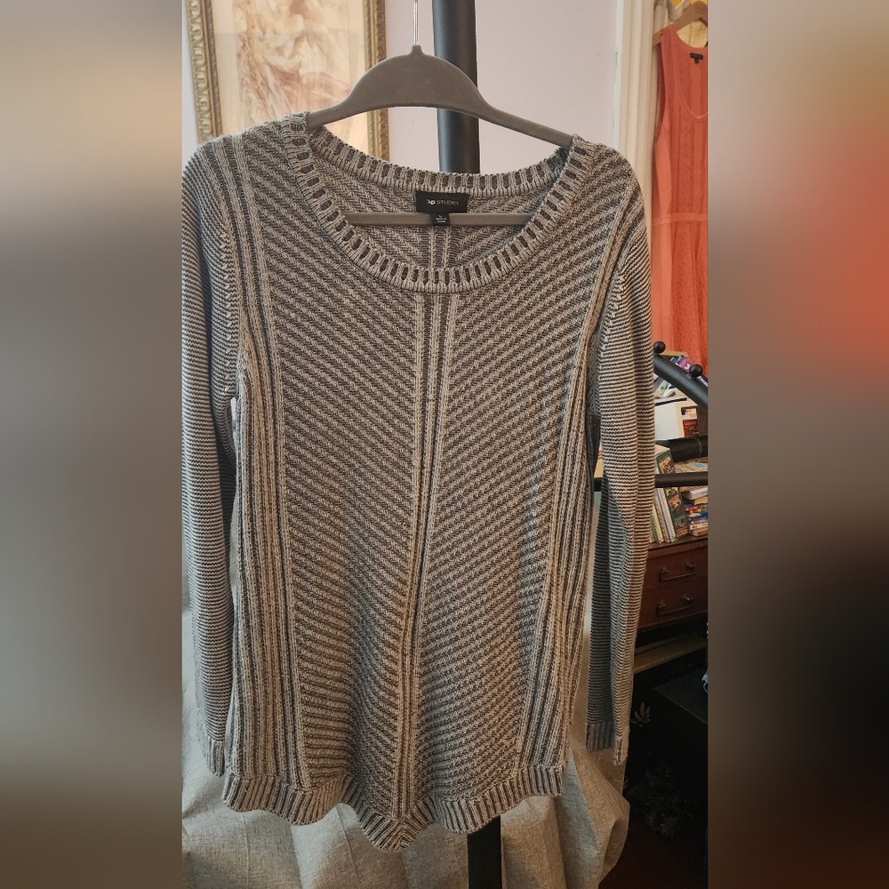 Women's Multi-patterned Knit Sweater From AB Studio | Sz Lg